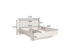 Schlafzimmer-Set LEVARO – 4-teilig mit Kleiderschrank, Bett in 2 Liegeflächen (160×200 oder 180×200 cm), wahlweise mit oder ohne Bettkasten und 2 Nachttischen – Wüstensand
