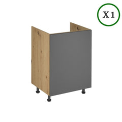 Küchenzeile - Langen K18-M400 - Artisan Eiche / Grau
