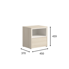 Schlafzimmer-Set VARENO - 5-teilig 160×200 oder 180×200 cm, wahlweise mit oder ohne Bettkasten, Latten– 5-teilig mit Betrost – Barista Eiche / Wüstensand