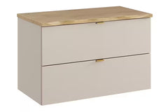 Waschbeckenunterschrank BM357 80 cm - Dalia Cashmere D - Kaschmir Matt