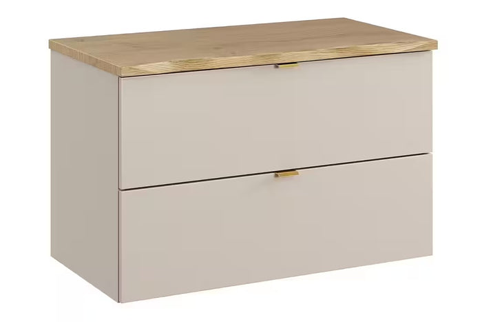 Waschbeckenunterschrank BM357 80 cm - Dalia Cashmere D - Kaschmir Matt
