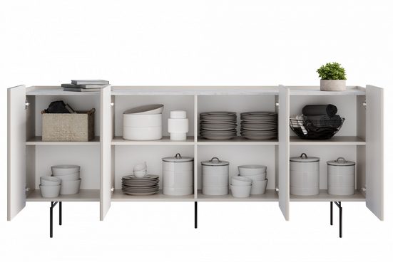 Kommode 200 cm, 150 cm - MALMI -  Ein Hauch von Eleganz für jeden Raum. - Milaros Markt
