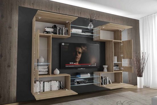 Wohnwand - Eine inspirierende Möbelkollektion für moderne Räume. - Milaros Markt
