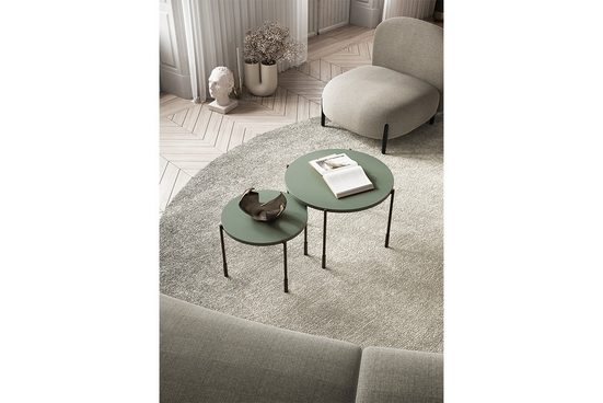 Beistelltische 64 cm, 49 cm - SONATIA - Ein moderner Hingucker, der Stil und Funktionalität vereint. - Milaros Markt