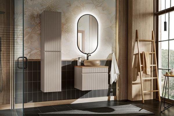 Badmöbel-Set BM75 - Iconic Cashmere I - Kaschmir Matt
