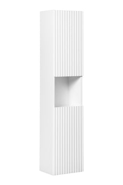 Badmöbel-Set BM24 - Nova White N - Weiß Matt/Coast Evoke Eiche
