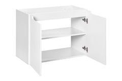 Badmöbel-Set BM31 - Nova White N - Weiß Matt/Coast Evoke Eiche