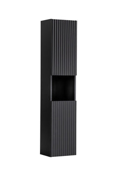 Badmöbel-Set BM50 - Nova Black N - Schwarz/ Evoke Eiche