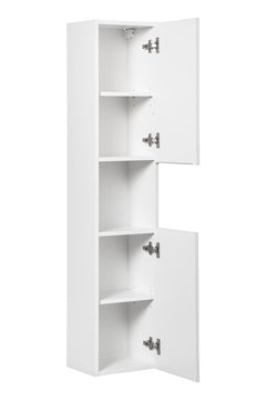 Badmöbel-Set BM29 - Nova White N - Weiß Matt/Coast Evoke Eiche