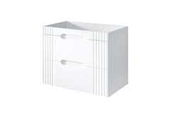 Badmöbel-Set BM25 - Fiji White F - Weiß/Coast Evoke Oak