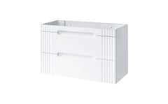 Badmöbel-Set BM23 - Fiji White F - Weiß/Coast Evoke Oak