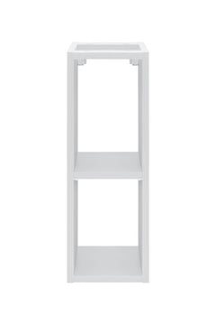 Badmöbel-Set BM66-  Iconic White I - Weiß/ Marineblau Matt