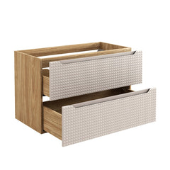 Badmöbel-Set BM156 - Luxor Beige L -Eiche geölt / Beige