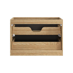 Badmöbel-Set BM113 - Luxor Black L - Schwarz/Geölte Eiche