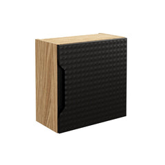 Badmöbel-Set BM111 - Luxor Black L - Schwarz/Geölte Eiche