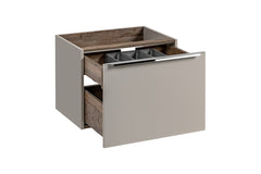 Badmöbel-Set BM212 -  Santa Fe Taupe S -  Clay Grey/Santa Fe Vintage Oak