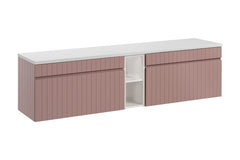 Badmöbel-Set BM230 - Iconic Rose I - Antique Rose/Weiß