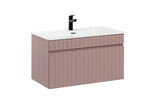 Badmöbel-Set BM226 - Iconic Rose I - Antique Rose/Weiß