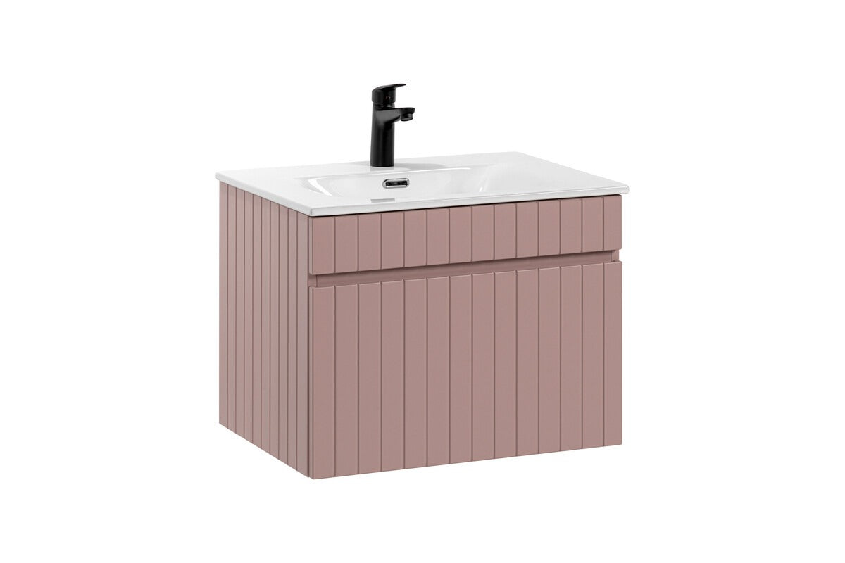Badmöbel-Set BM227 - Iconic Rose I - Antique Rose/Weiß