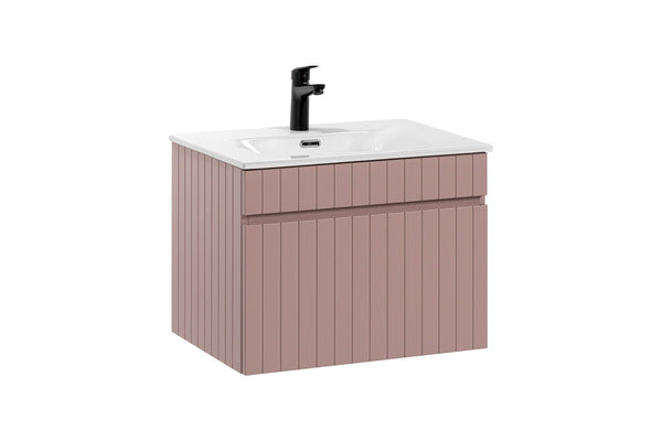 Badmöbel-Set BM227 - Iconic Rose I - Antique Rose/Weiß