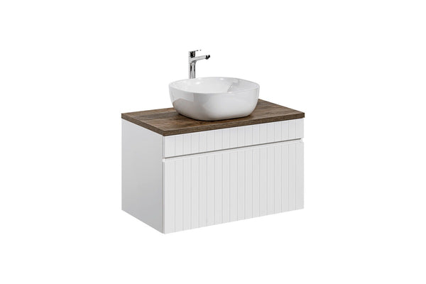 Badmöbel-Set BM242- Iconic White I - Weiß / Matt