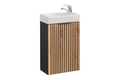 Badmöbel-Set BM176  Xilo X  - Wotan Oak / Gray Rock