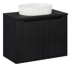Badmöbel-Set BM126 -  Nova Black N  - Schwarz / Matt