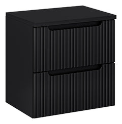 Waschbeckenunterschrank BM122 -  Nova Black N - Schwarz / Matt
