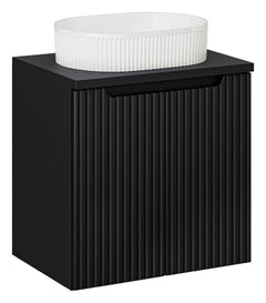 Badmöbel-Set BM126 -  Nova Black N  - Schwarz / Matt