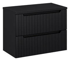 Waschbeckenunterschrank BM122 -  Nova Black N - Schwarz / Matt