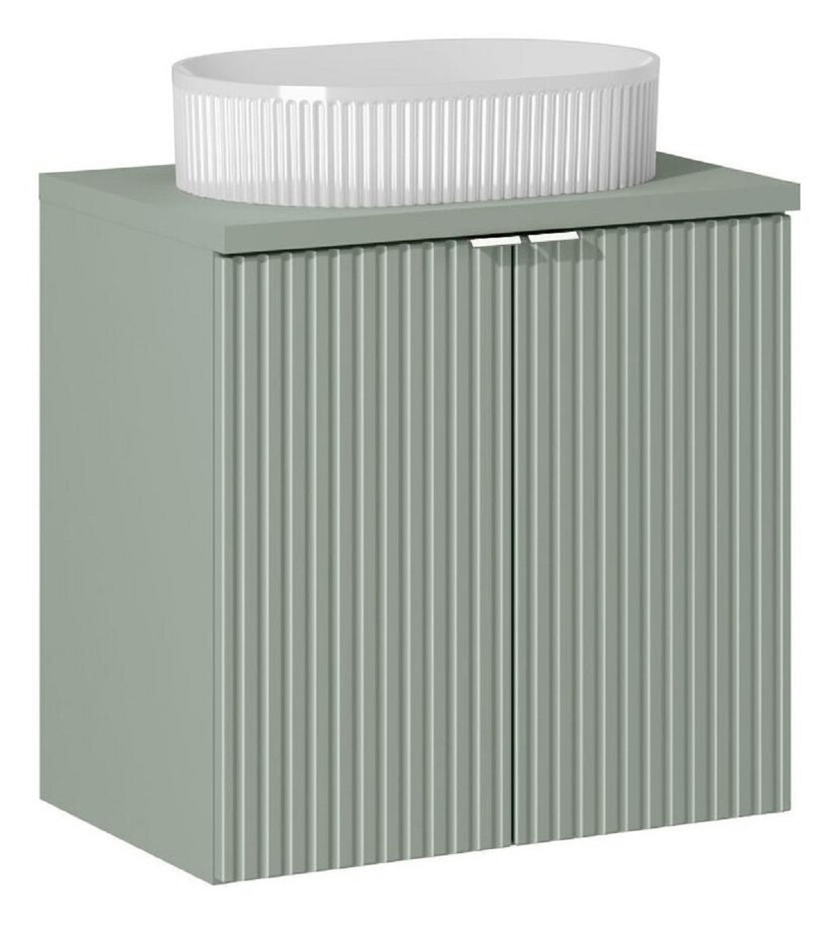 Badmöbel-Set BM87 - Line Reed Green L - Schilfgrün / Matt