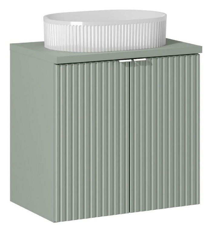 Badmöbel-Set BM87 - Line Reed Green L - Schilfgrün / Matt