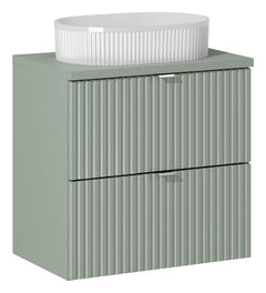 Badmöbel-Set BM80 - Line Reed Green L - Schilfgrün / Matt