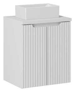 Badmöbel-Set BM110 -  Nova White N  - Weiß Matt / Coast Evoke Oak