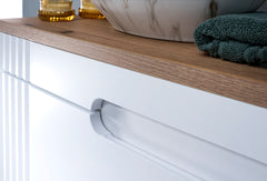 Badmöbel-Set BM23 - Fiji White F - Weiß/Coast Evoke Oak