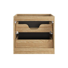Badmöbel-Set BM108 - Luxor Black L - Schwarz/Geölte Eiche