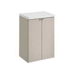 Waschbeckenunterschrank 60 cm  BM283 -  Viva Cashmere V  - Kaschmir Matt/Weiß Matt