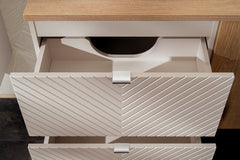 Badmöbel-Set BM160 -  Viva Cashmere V  -  Evoke Oak/KaschmirMatt