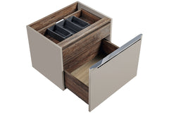 Badmöbel-Set BM39 - Santa Fe Taupe S - Clay Grey/Santa Fe Vintage Oak