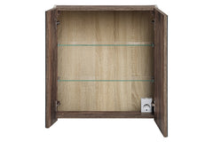 Badmöbel-Set BM39 - Santa Fe Taupe S - Clay Grey/Santa Fe Vintage Oak