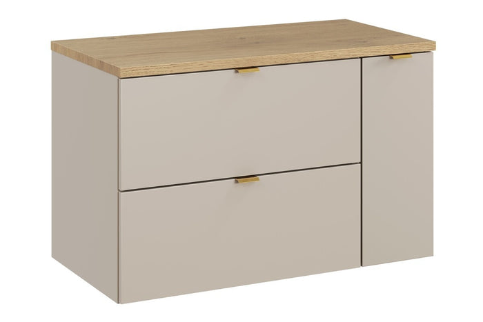 Waschbeckenunterschrank BM361 80 cm - Dalia Cashmere D - Kaschmir Matt