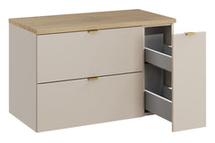 Waschbeckenunterschrank BM361 80 cm - Dalia Cashmere D - Kaschmir Matt