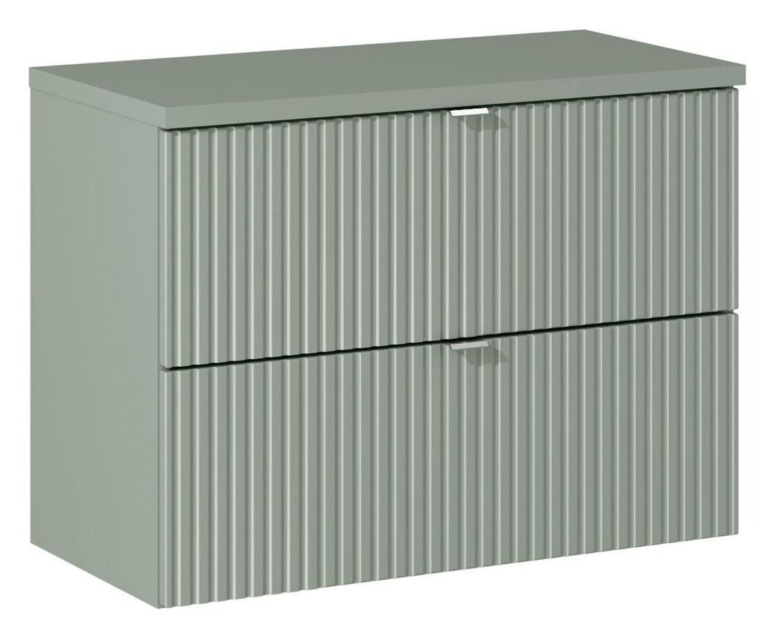 Waschbeckenunterschrank BM98 - Line Reed Green L - Schilfgrün / Matt