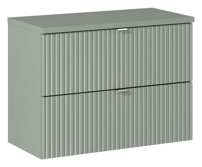 Waschbeckenunterschrank BM98 - Line Reed Green L - Schilfgrün / Matt