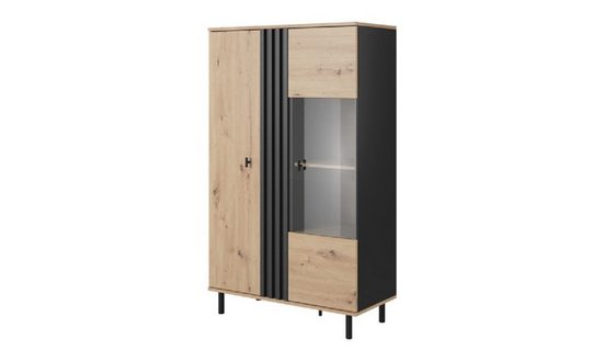 Elegantes Möbelsystem in Artrisan Eiche und Anthrazit - Milaros Markt