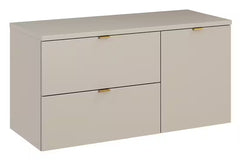 Waschbeckenunterschrank BM358 100 cm - Dalia Cashmere D - Kaschmir Matt