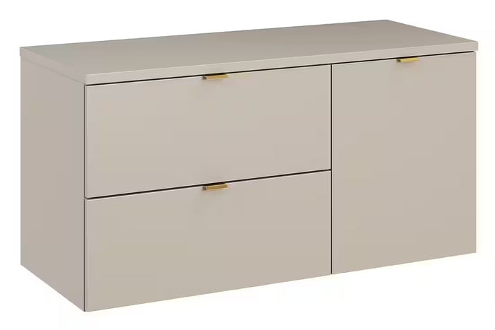 Waschbeckenunterschrank BM358 100 cm - Dalia Cashmere D - Kaschmir Matt