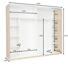 Schlafzimmer-Set WELORA – 6-teilig mit Bett 160×200 oder 180×200 cm, wahlweise mit oder ohne Bettkasten, Lattenrost – Wotan Eiche / Alpinweiß