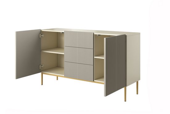 Kommode - NICOLE - Schicke Aufbewahrungslösung mit mehreren Schubladen. - Milaros Markt