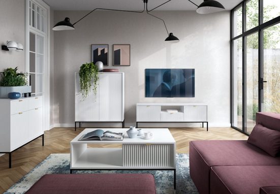 Wohnzimmer-Set - Komfort und Stil für Ihr Wohnzimmer, (Komplett Set, 4-St., Premium - STEUERUNG) - Milaros Markt